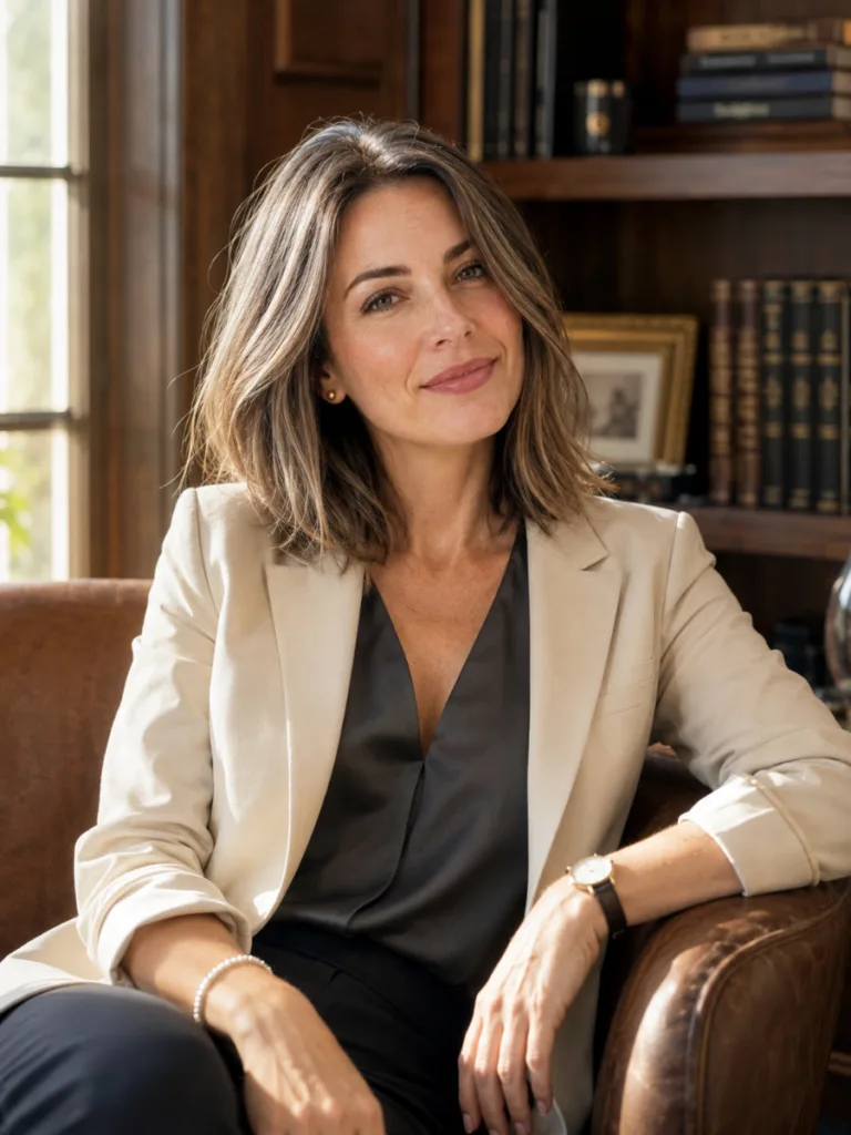 mushroom brown lob gray blend mature elegant sophisticated