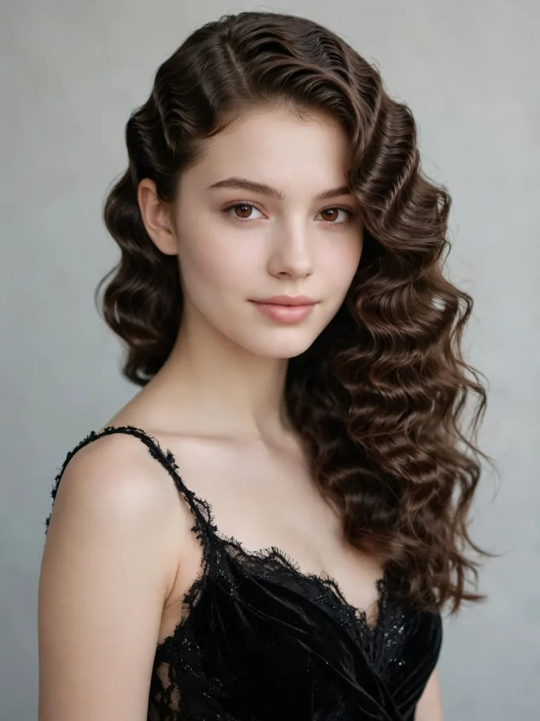 Crimped waves with a deep side part