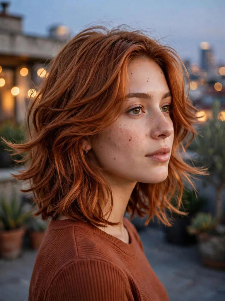 Collarbone-grazing butterfly lob haircut