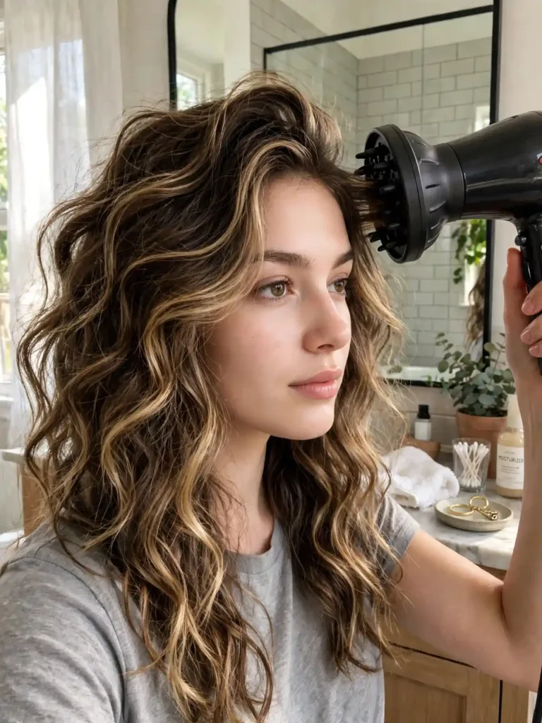 25 Best Haircuts for Thick Wavy Hair That Remove Bulk 29 Styling thick wavy hair with a diffuser dryer