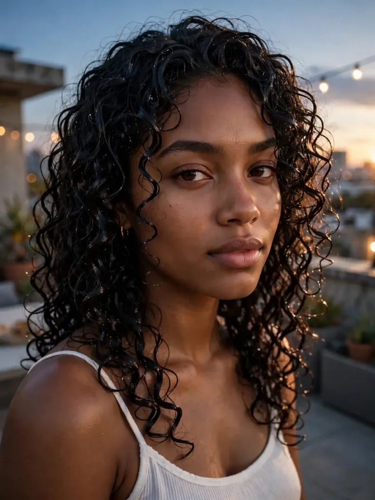 22 Gorgeous Curly Lace Front Wig Hairstyles To Try Now 12 Glossy wet-look defined 3B ringlet curls on a curly lace front wig