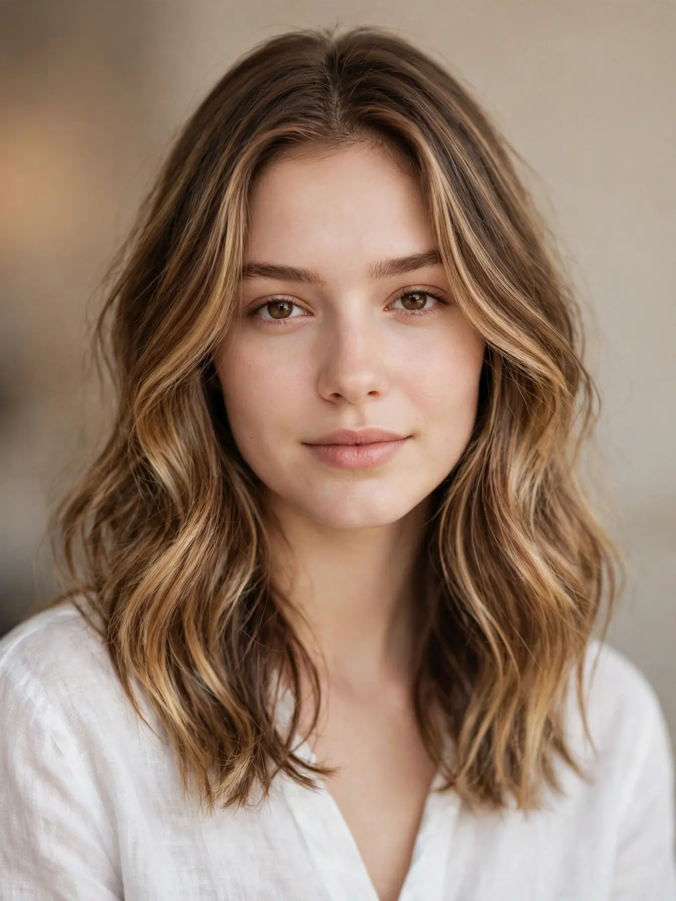 Golden Milk Chocolate Bronde Blend Golden bronde pieces melted through milk chocolate hair