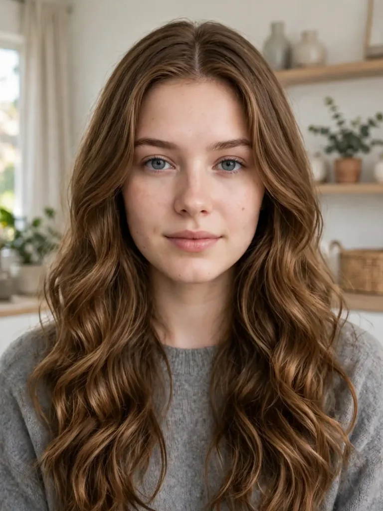 25 Best Haircuts for Thick Wavy Hair That Remove Bulk 19 Long layers with middle part on thick wavy hair