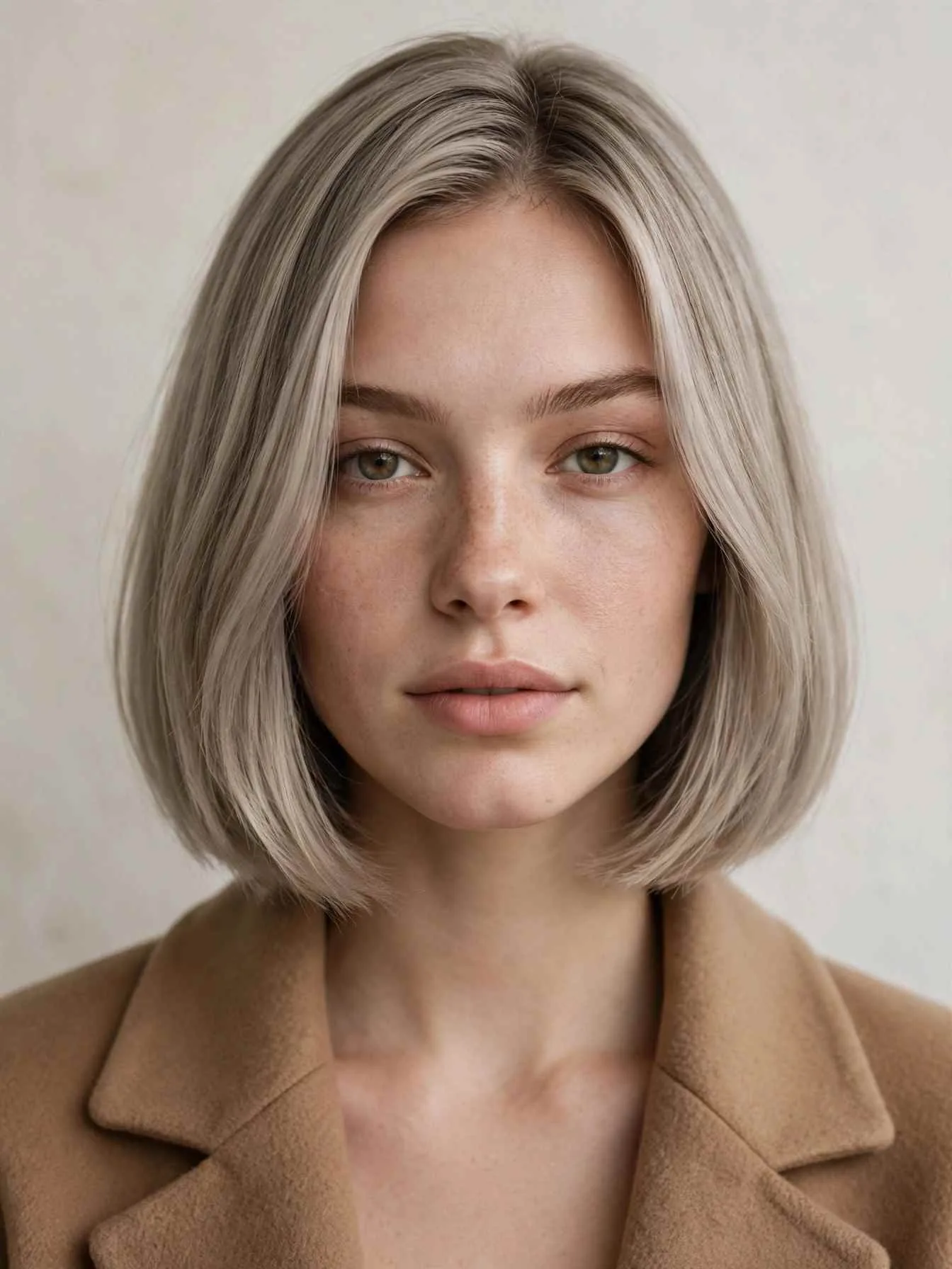 Greige blonde with grey beige blonde tones