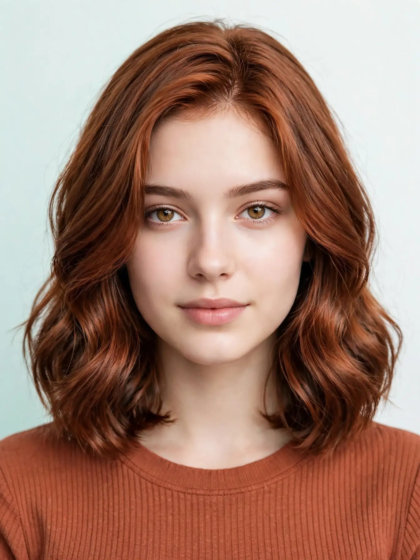 Fresh oxidized copper gloss refresh on faded copper hair