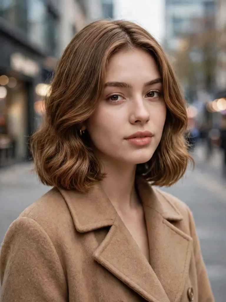 25 Best Haircuts for Thick Wavy Hair That Remove Bulk 26 Blunt lob with interior texturizing on thick wavy hair