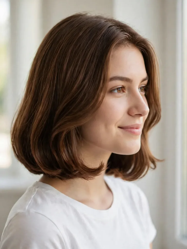 Italian Bob Haircut: The Full Guide to Getting It Right 5 Finished Italian bob haircut with bouncy curved-under ends, back view