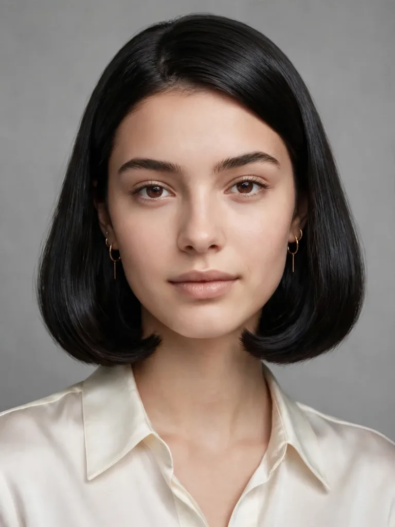 Italian Bob Haircut: The Full Guide to Getting It Right 9 Hand applying a drop of shine serum to the ends of an Italian bob