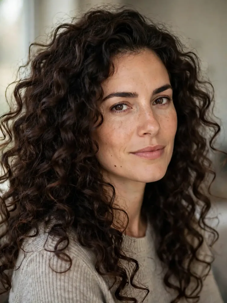 22 Curly Hairstyles You'll Absolutely Love To Try Now 2 Woman with defined voluminous curls showing curly hairstyles youll absolutely love