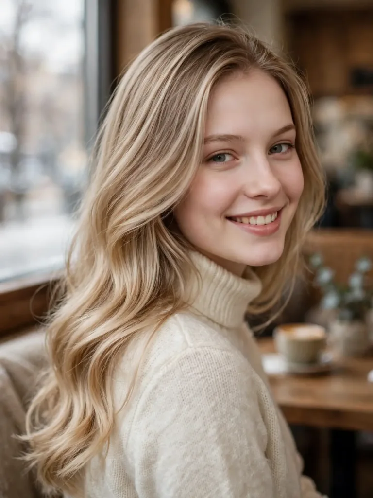 24 Winter Hair Colors for Blondes to Try This Season 29 24 winter hair colors for blondes: creamy beige blonde hair with soft winter dimension