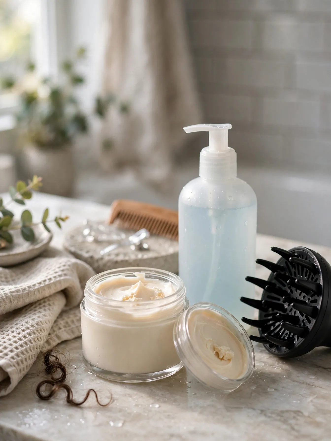 Curl cream, leave-in conditioner and diffuser for curly hairstyles youll absolutely love