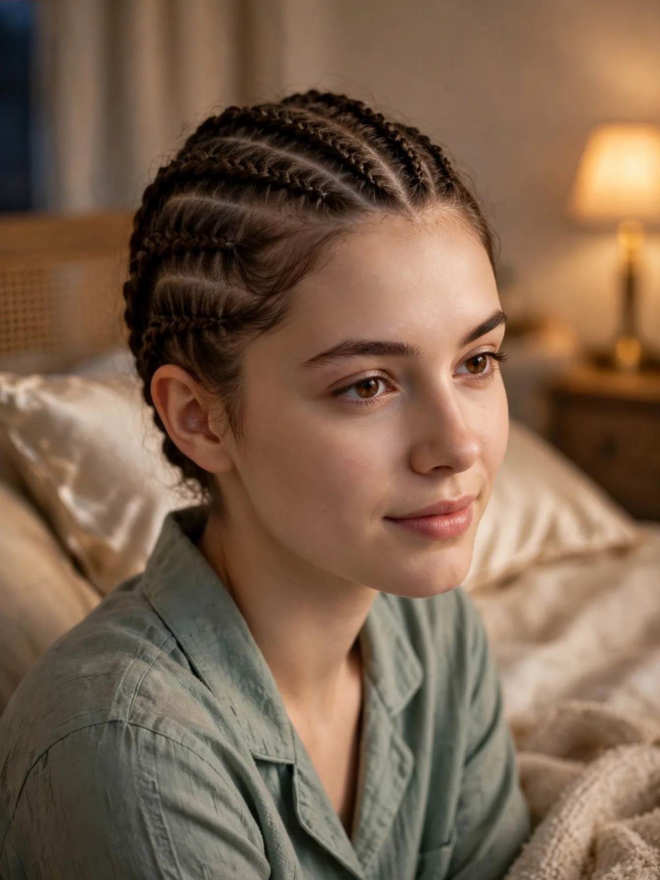 Overnight braids for heatless crimped waves