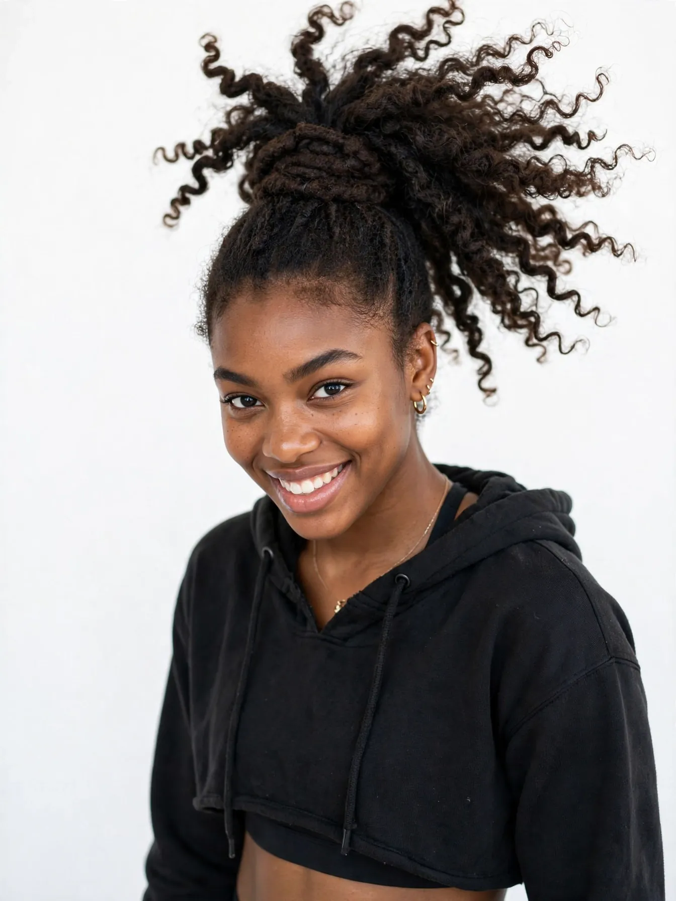 High ponytail miracle knots