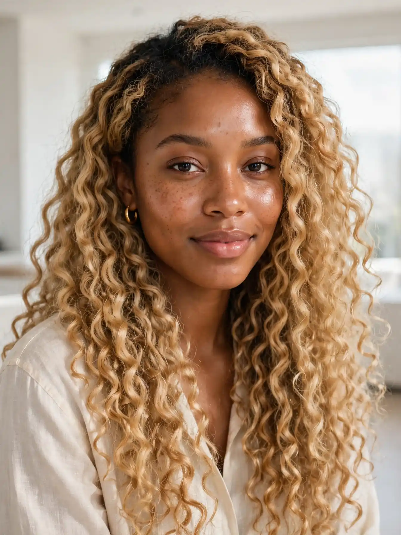 Honey blonde miracle knots with dark roots