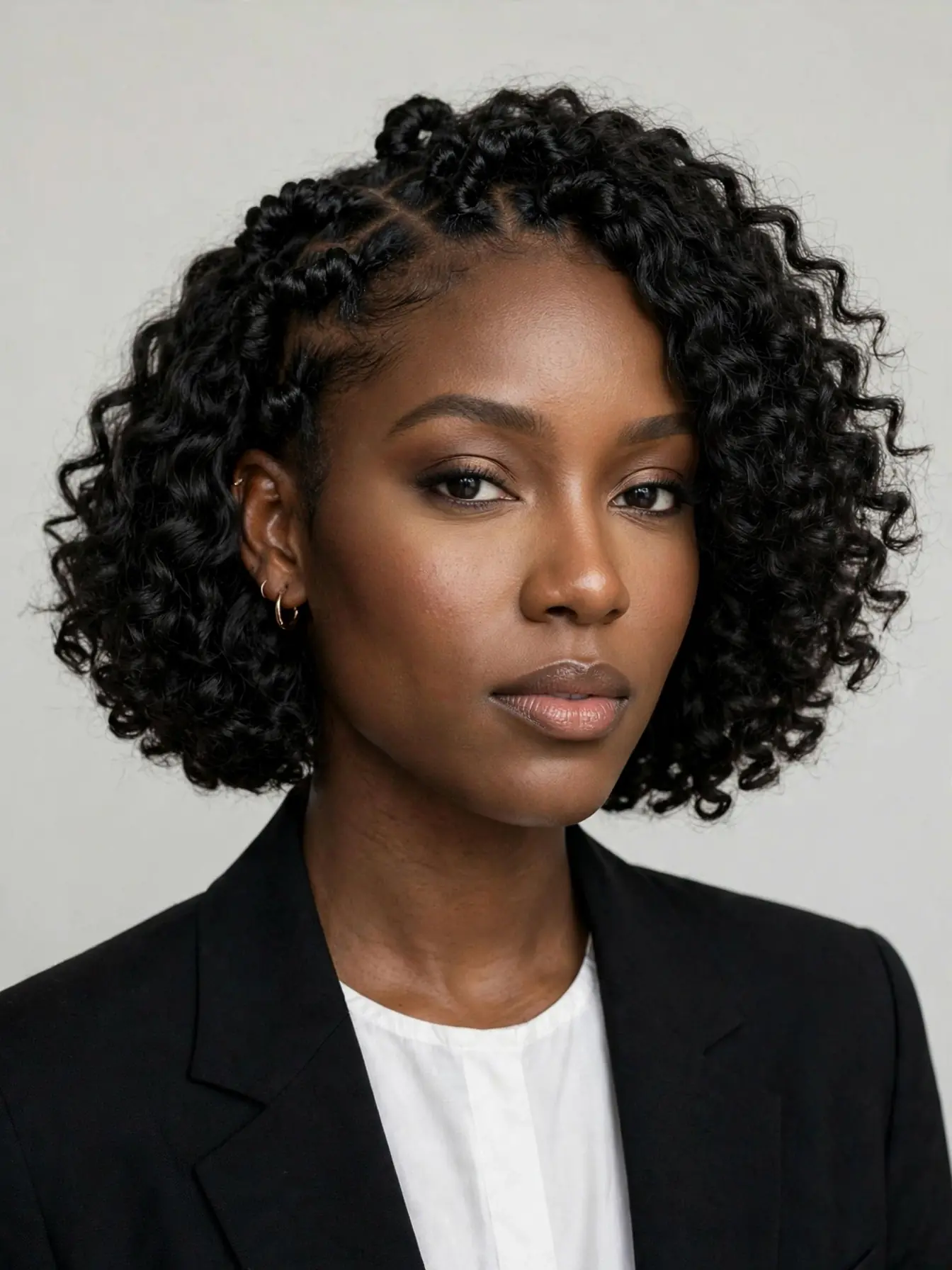 Short bob-length miracle knots
