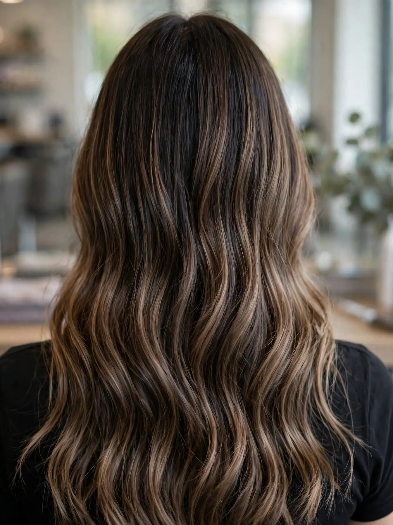 23 Espresso Mocha Balayage Ideas for Glossy Fall Hair 20 Low-maintenance grown-out mocha balayage with root shadow