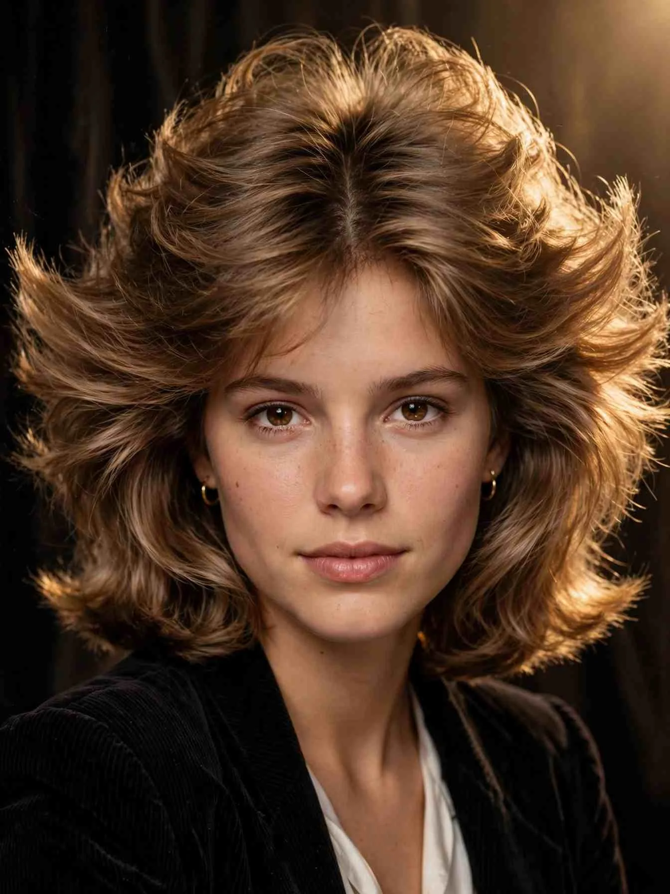 80s feathered bob revival with flipped ends