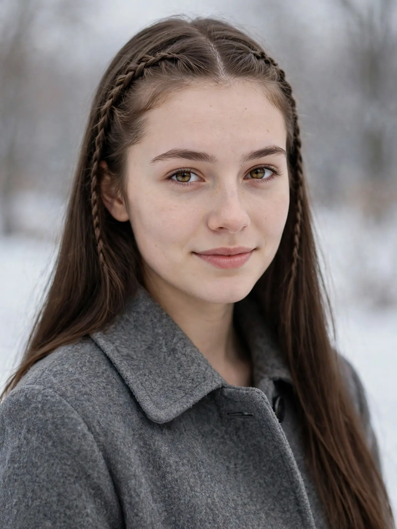 22 Cozy Winter Braid Hairstyles to Try This Season 21 Two slim face-framing accent braids with the rest of the hair worn down
